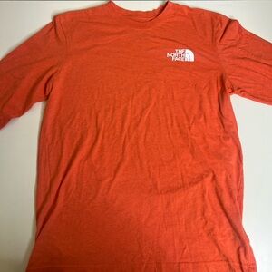 The North Face Men's Bright Orange Long Sleeve Tee